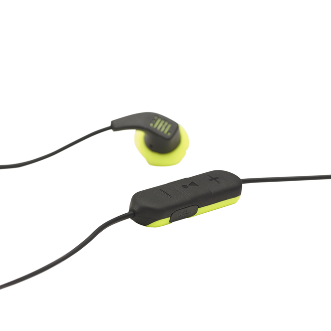 JBL Endurance RUNBT - Lime - Sweatproof Wireless In-Ear Sport Headphones - Detailshot 5 image number null